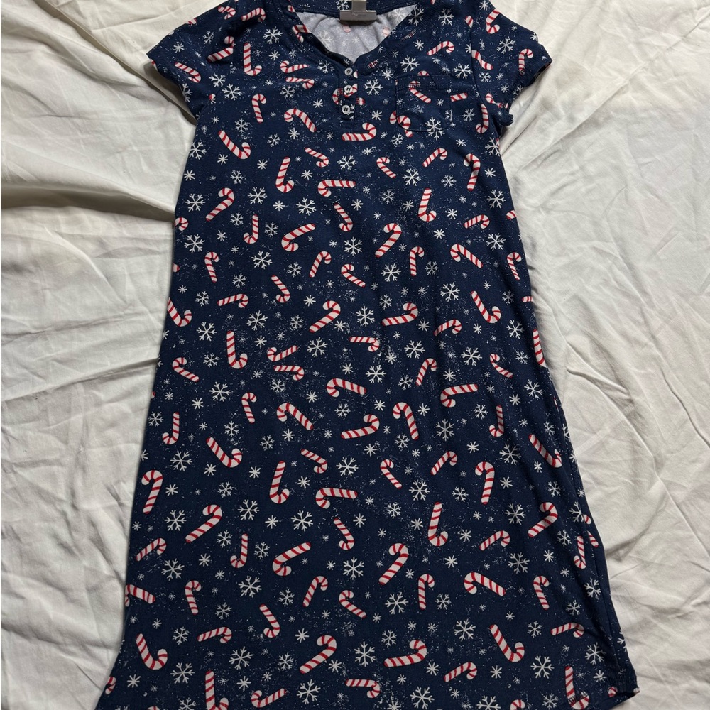 LuLaRoe kids Candy Cane Rosie pj dress